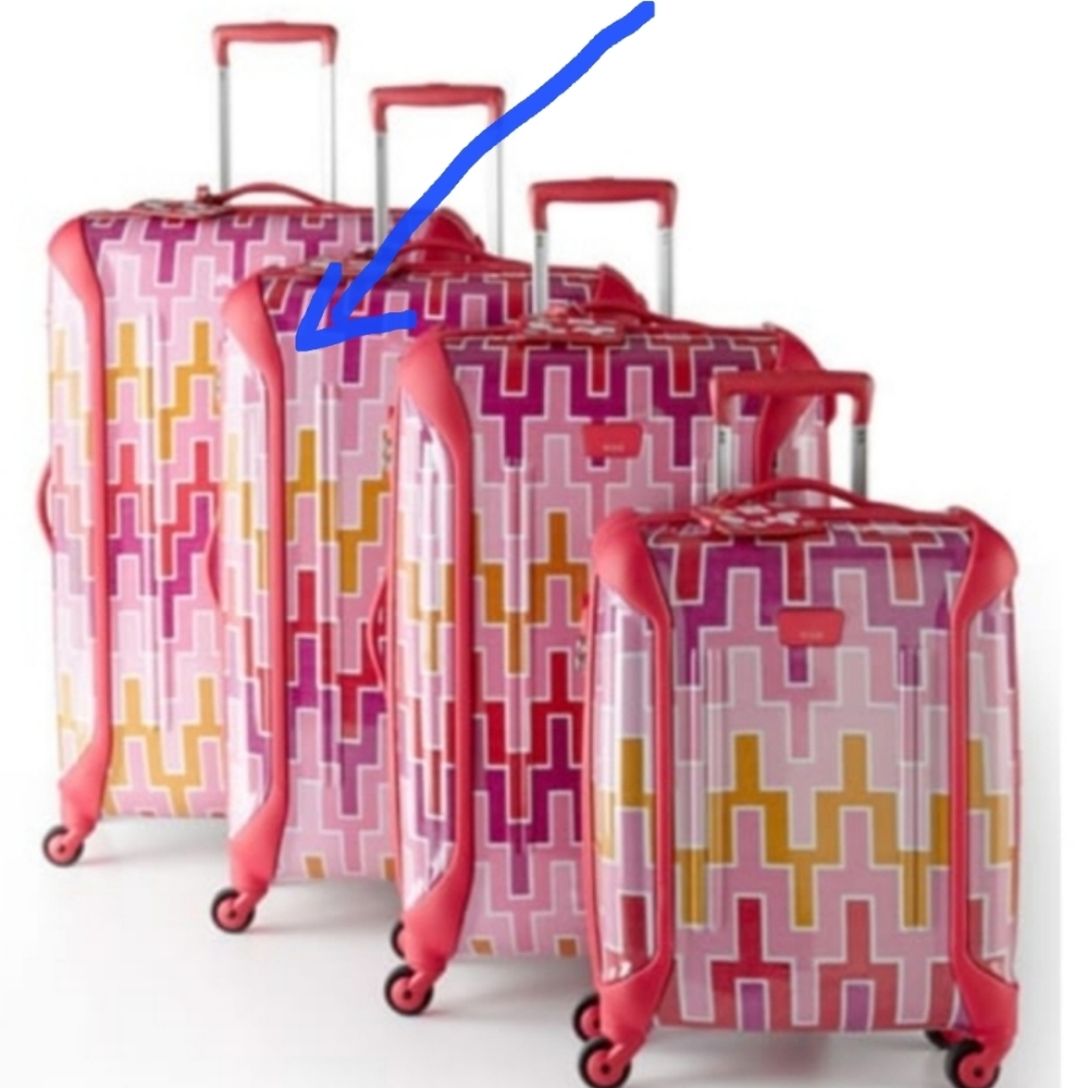 Tumi Jonathan Adler Vapor Extended Trip Packing Case 31" in Pink Cheveron